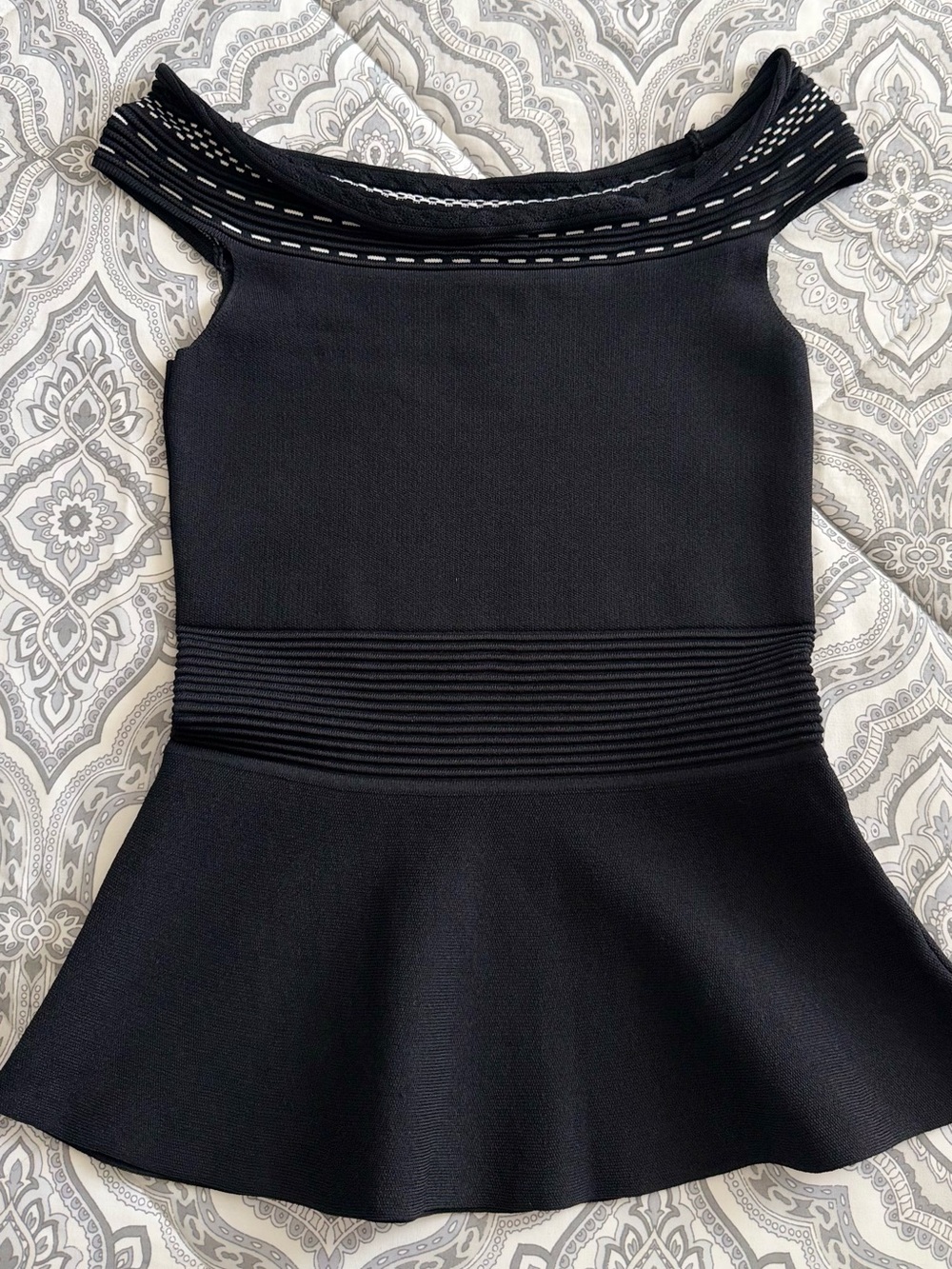 eva mendes for New York & Company Little Black Peplum Dress